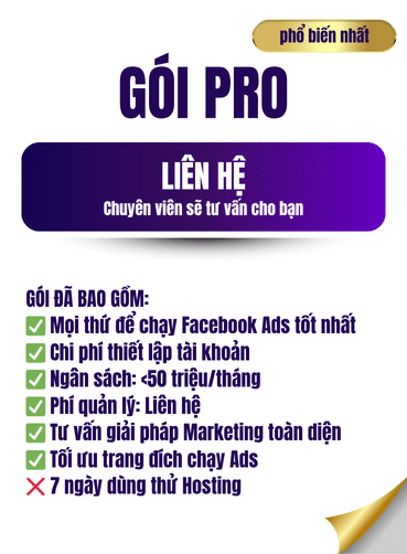 Bảng Giá Dịch Vụ Quảng Cáo Facebook tại JNV Agency